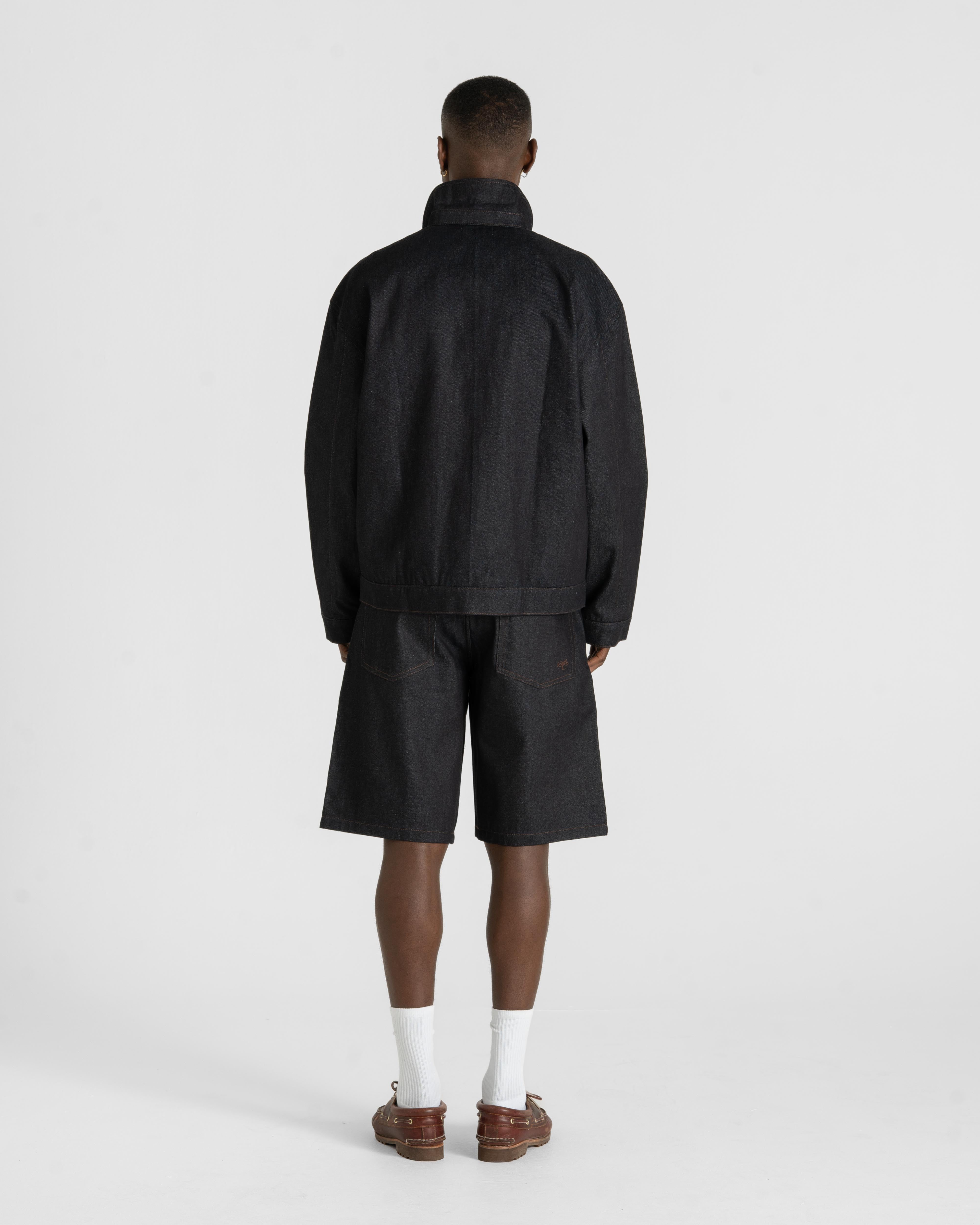 Raw Selvedge Jorts Darkwash